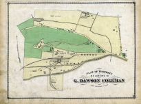 Plan of Property Belonging to G. Dawson Coleman, Lebanon County 1875